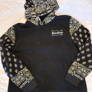 Dogg Supply Black Paisley Hoodie